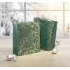 SIGEL GT118 cadeautassen, gouden ornamenten op groen, 26 x 32 cm, 5-pack