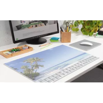 Sigel H6470 bureaubladonderlegger papier Palm Beach 59,5 x 41 cm 2026-2028 30 vel