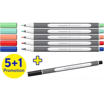 Schneider Paint-It 070 viltstift-set verschillende kleuren 6 stk. ML07010503