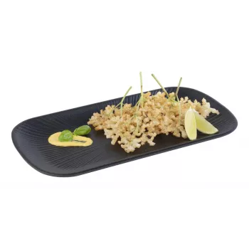 APS NERO GN 1/3 dienblad, 325 x 176 x 25 mm, zwart melamine, stapelbaar, vaatwasmachinebestendig 85280