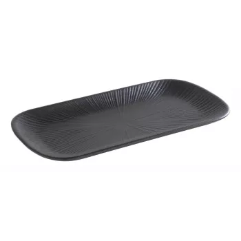 APS NERO GN 1/3 dienblad, 325 x 176 x 25 mm, zwart melamine, stapelbaar, vaatwasmachinebestendig 85280