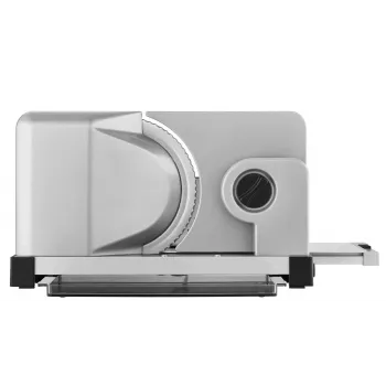 ritter Icaro 5 elektrische allesnijder, 65 W, 14 mm snijdikte, 170 mm golfsnijdend RVS-mes, zwart/zilver metalen behuizing, VDE/GS/CE, beschermingsklasse II 521.003