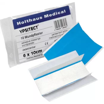 Holthaus Medical YPSITECT blauwe elastische pleister 6 x 10 cm, 10 stuks 40628