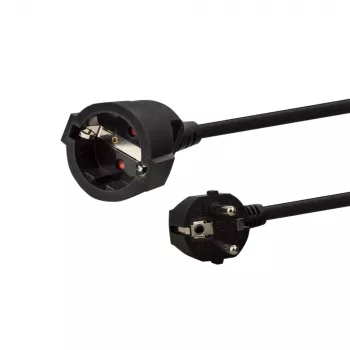 E+P Schuko verlengkabel SV 12 10m zwart - 1 stopcontact