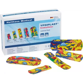 Holthaus Medical YPSIPLAST 40790 bont pleisterset, 50 stuks, hypoallergeen, waterafstotend, latexvrij