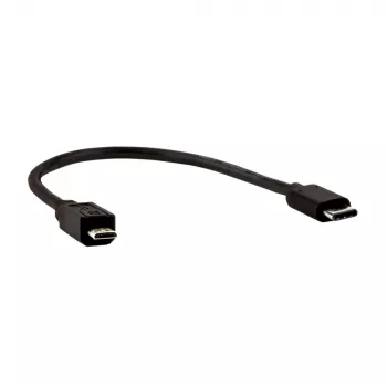 E+P CC 324/02 USB 3.1 kabel, 0,2 m, USB-C naar micro-B, zwart 0000853270