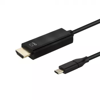 E+P CC368 USB-C naar HDMI kabel 1,5m 4K@60Hz zwart 866900
