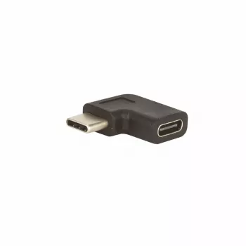 E+P CC377 USB-C haakse adapter 270° U-vorm USB-C stekker naar USB-C bus 10Gbps 100W PD 4K60Hz zwart