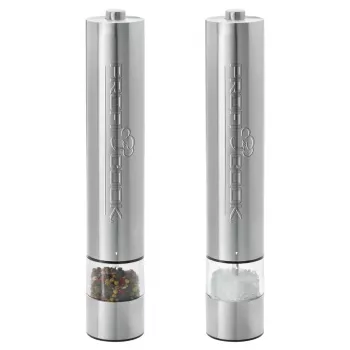 ProfiCook PC-PSM 1031 elektrische peper- en zoutstrooier set, RVS/zwart