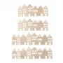 Rayher decoratieve knutselroosters natuurlijk fineerhout Noordse huizen, 4 stuks (46809505)