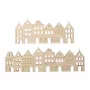 Rayher decoratieve houten lat Noordse huizen, naturel, 2 stuks (46811505)