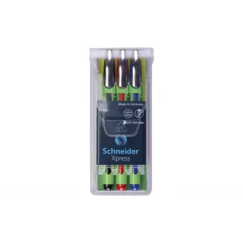 Schneider fineliner XPRESS 3-delige set (zwart, blauw, rood) 190093