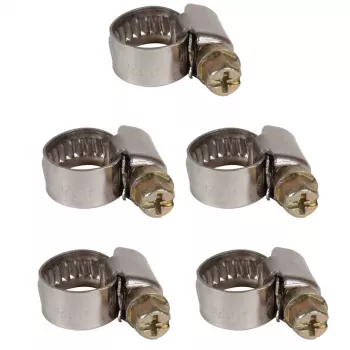 Einhell slangklemmen-set 8-12 mm, 5 stuks, compressor-accessoire 4139670
