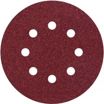 Wolfcraft 3180000 klit-schuurschijven, 125 mm, korrel 24, 5-pack