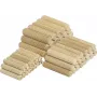 Wolfcraft houten deuvels 8 mm x 40 mm, 150 stuks, beuken, geribbeld, DIN 68150 2907000