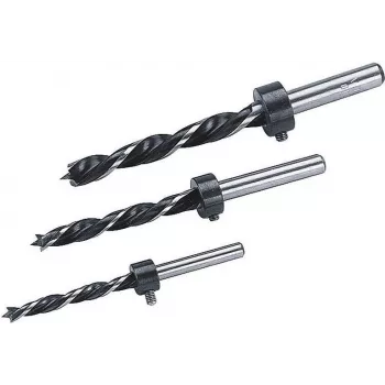 Wolfcraft 2730000 hout-spiraalboor-set, 3-delig (6 mm, 8 mm, 10 mm), cilindrische schacht