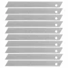 Wolfcraft afbreekmessen 9 mm, 10 stuks, koolstofstaal, 7 segmenten, universele pasvorm 4302000