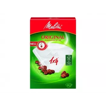 Melitta Original filterpapier 1x4 wit 80-pack 87999-20