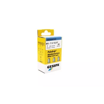 GESIPA PolyGrip® blindklinkmoer M5 roestvrij staal A2, schacht 7 x 13,5 mm, 50 stuks 1464888