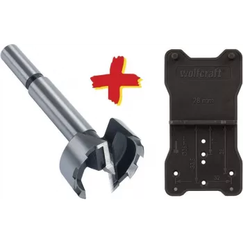 Wolfcraft 8728000 Forstnerboor 35 mm diameter, 90 mm lengte, cilindrische schacht, 1 stuk