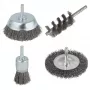 wolfcraft stalen draadborstels-set, 4 stk. (2133000)