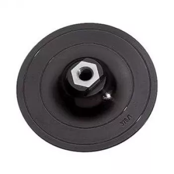 wolfcraft 125 mm klittenband schuurpad met boorhouder-adapter en K80-schuurblad (2285000)