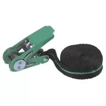 Wolfcraft 3418000 eendelige spanband met ratel, 4 m x 25 mm, LC 90 daN