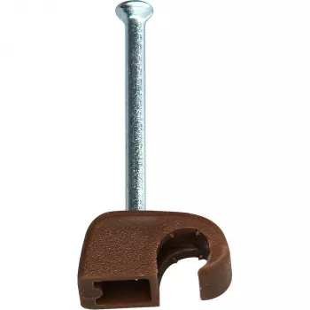 Heinrich Kopp kabelclip met nagel, bundeldiameter 4-7 mm, bruin, 50 stuks 342606089