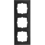 KOPP HK07 PURE 3-voudig afdekraam, matzwart 407050004