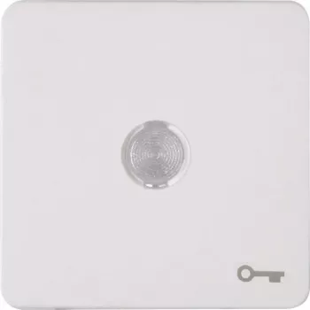 Heinrich Kopp HK02 wipafdekking met lens en sleutelsymbool, arctisch wit 330113003