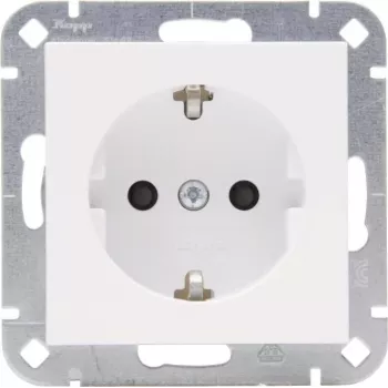 HEINRICH KOPP HK07 Schuko-stopcontact, inbouw, 1-voudig, zuiverwit, verhoogde aanraakbeveiliging 940032008
