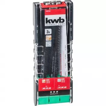 kwb 109183 reciprozaagbladenset, 3-delig, hout en metaal