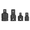 KWB 371600 dopsleuteladapter 1/4 inch zeskant naar 1/2 inch vierkantaandrijving chroom-vanadium