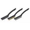 kwb 3-delige draadborstel-set – staal-, messing- en nylonborstels met ergonomische grepen (923490)