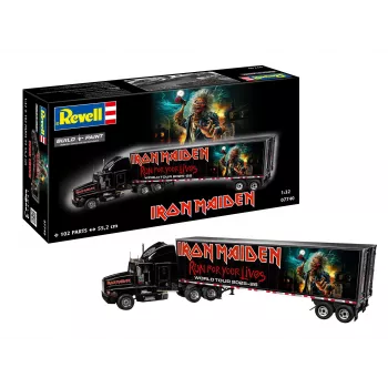 Revell 07740 Tour Truck “Iron Maiden”, bouwpakket 1:32, level 3, 102 onderdelen
