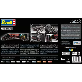 Revell 07740 Tour Truck “Iron Maiden”, bouwpakket 1:32, level 3, 102 onderdelen