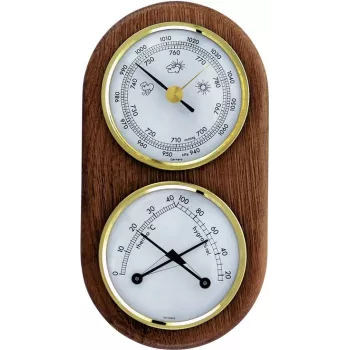 TFA Dostmann analoge weerstation 20.1051 eiken binnen- en buiten
