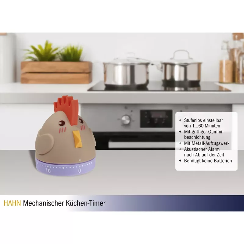 TFA Dostmann HAHN Timer, analoog, bruin (38.1040)