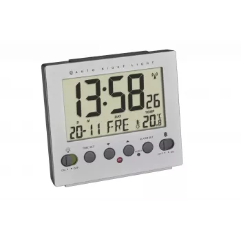 TFA Dostmann 60.2561.55 Radiowekker Zilver