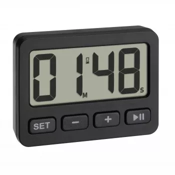 TFA Dostmann 60.2036.01 Quartzhorloge zwart