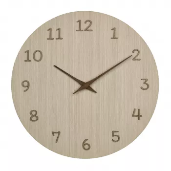 TFA Dostmann 60.3072.01 Quartzwandklok 298 mm licht hout