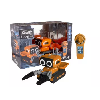 Revell RCCatch-E op afstand bestuurbare robot met grijparm, 2,4 GHz, wit/oranje/zwart 24701