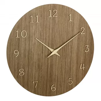 TFA Dostmann 60.3072.23 Quartzwandklok 298 mm donker hout