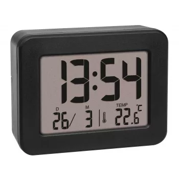 TFA 60.2044.01 Quartzhorloge zwart