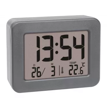 TFA Dostmann 60.2044.10 Quartzhorloge grijs met enkelalarm