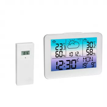 TFA METEO Sky draadloos weerstation met 12-uursvoorspelling, maanfase en buitensensor 35.1175.02