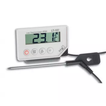 TFA Dostmann 30.1033 digitale thermometer met min/max-geheugen, wit/zilver