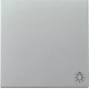 Gira wipschakelaar 328526 lichtsymbool System 55 aluminium