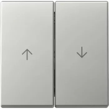 Gira System 55 wip 2-voudig met pijlsymbolen, roestvrijstaal-look 3294600