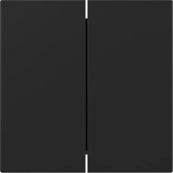 Gira System 55 wipafdekking, 2-voudig, recht, zwart mat 3495005